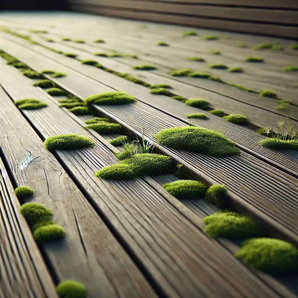 astuce de grand mère pour nettoyer la mousse sur une terrasse en bois